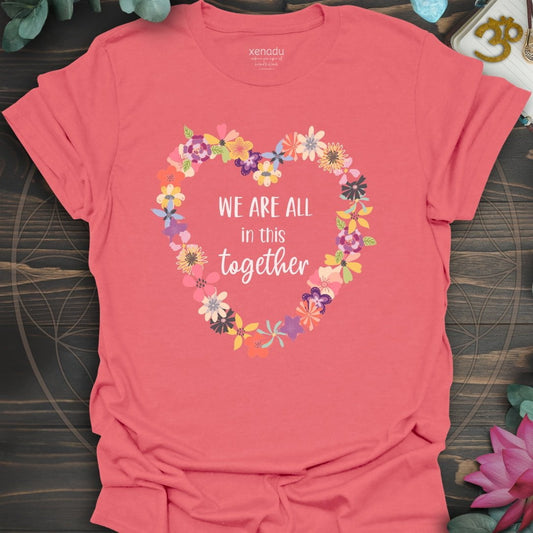 In This Together Tee Coral Silk T-Shirt
