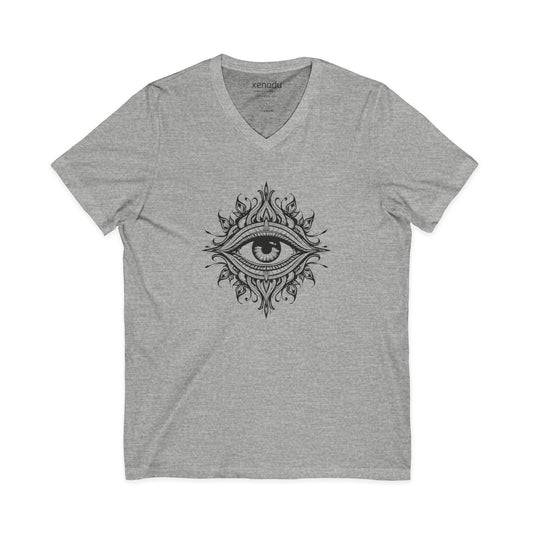 Third Eye V-Neck Tee Sport Grey V-neck