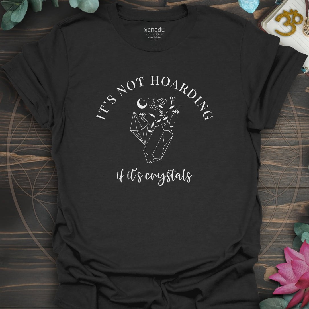 Not Hoarding Crystals Tee Black T-Shirt