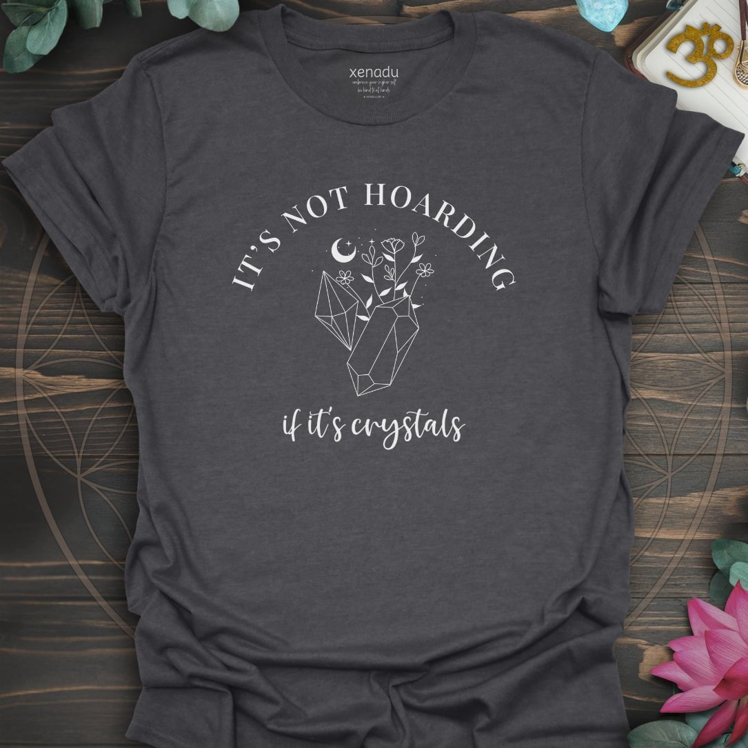Not Hoarding Crystals Tee Dark Heather Grey T-Shirt