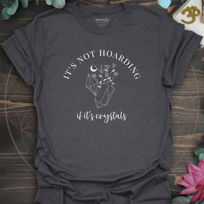 Not Hoarding Crystals Tee Dark Heather Grey T-Shirt