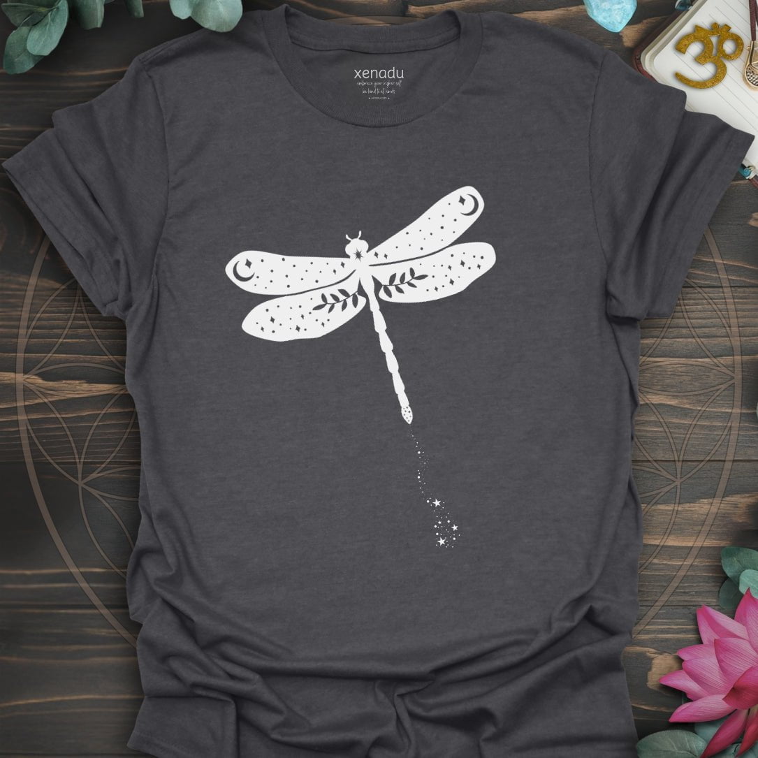 Celestial Dragonfly Tee Dark Heather Grey T-Shirt