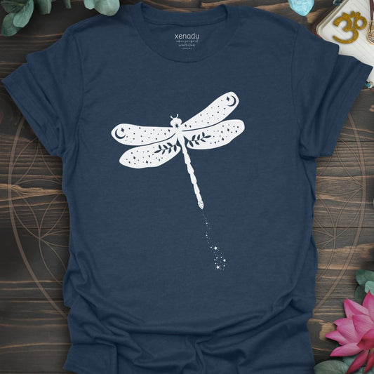 Celestial Dragonfly Tee Heather Navy T-Shirt