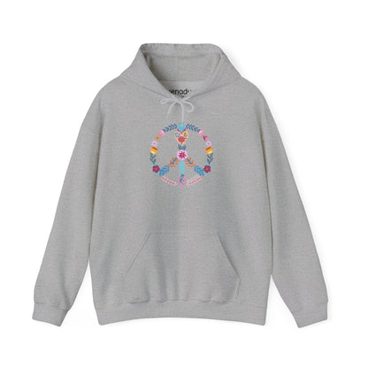 Choose Peace Hoodie Sport Grey Hoodie