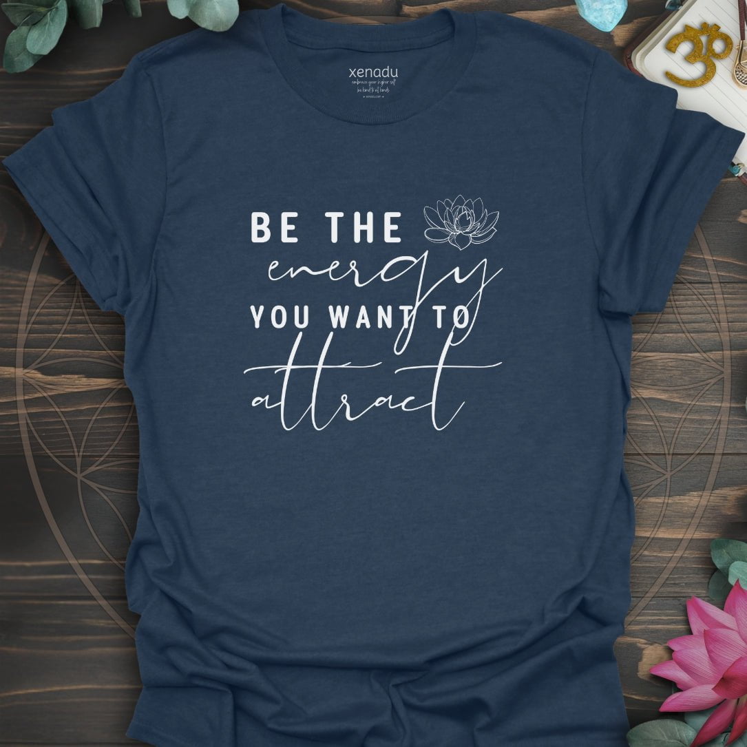 Be The Energy Tee Heather Navy T-Shirt