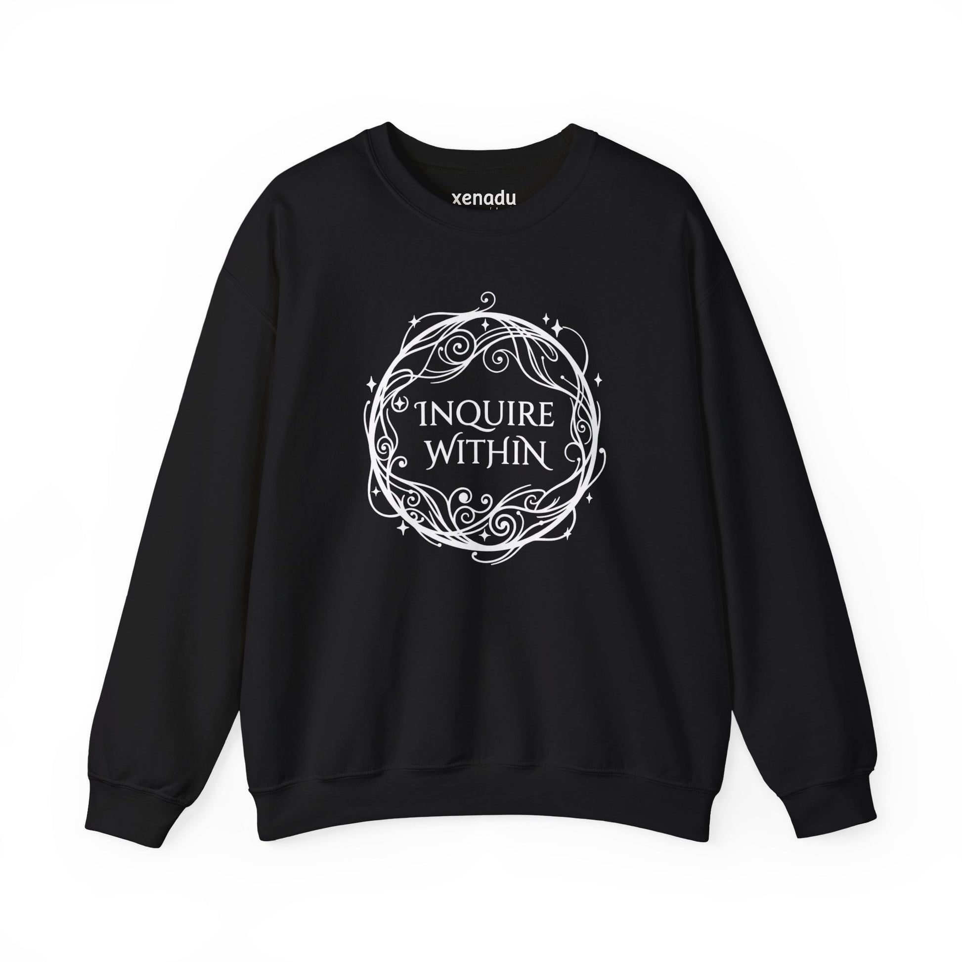 Inquire Within Sweatshirt Black Sweatshirt