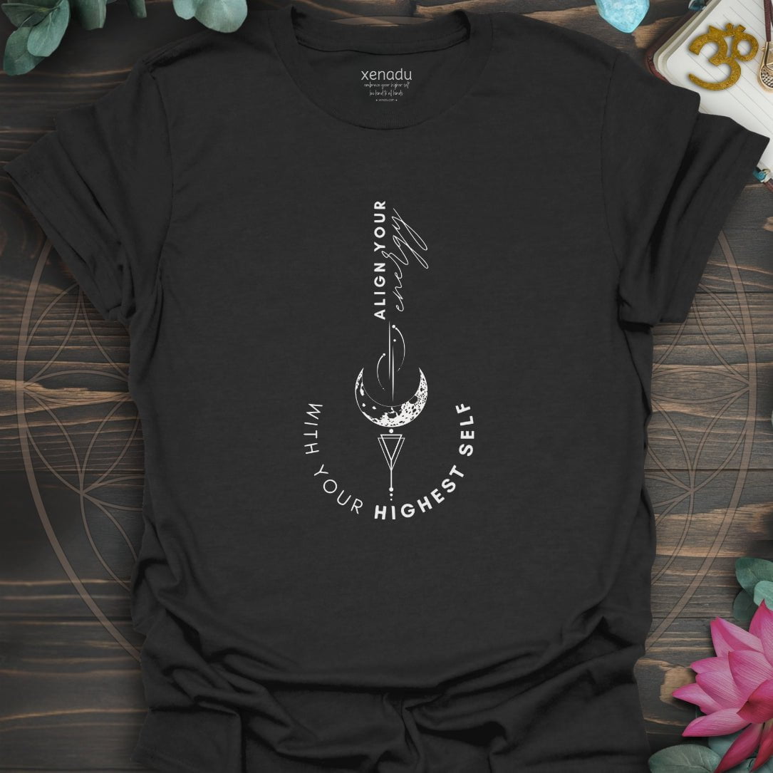 Align Your Energy Tee Black T-Shirt