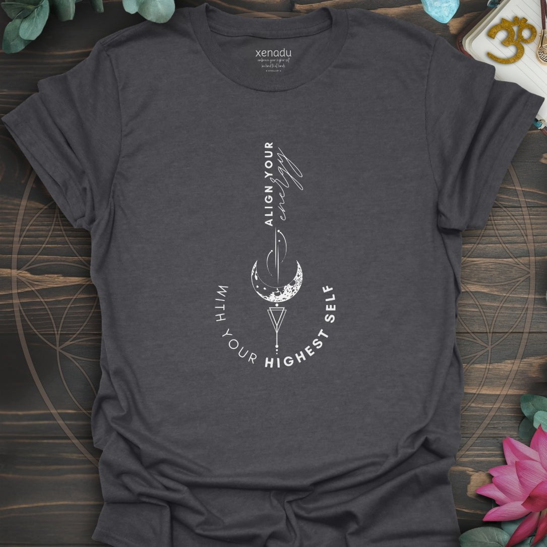 Align Your Energy Tee Dark Heather Grey T-Shirt