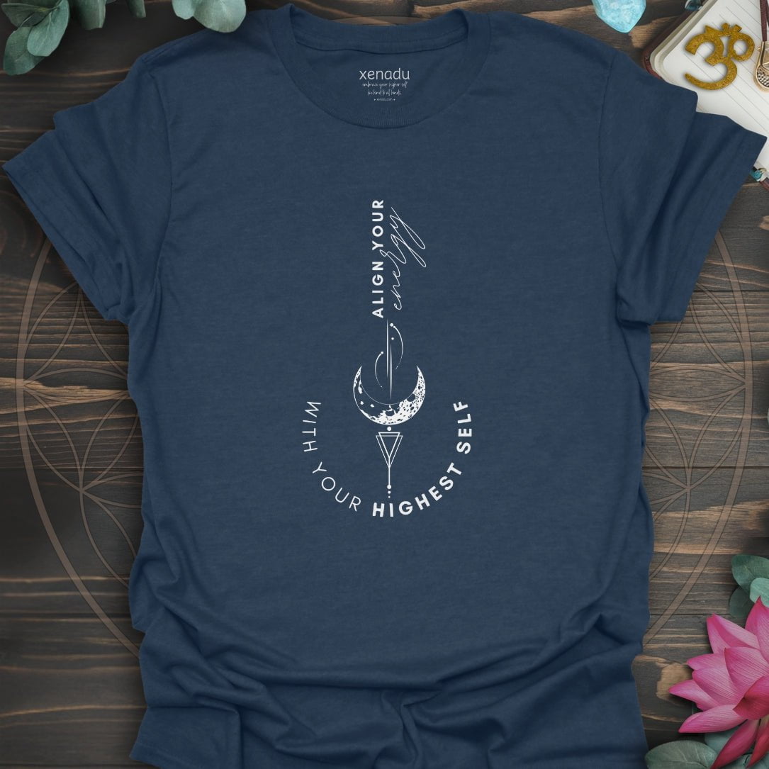 Align Your Energy Tee Heather Navy T-Shirt
