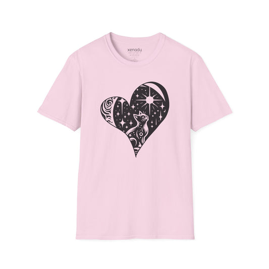 Feline Celestial Heart Tee