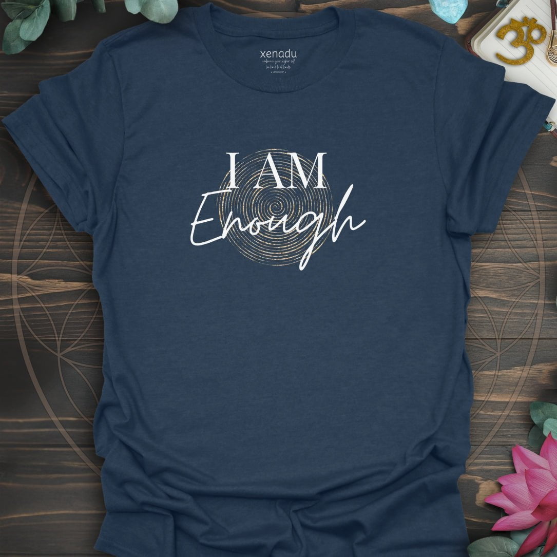 I Am Enough Tee Heather Navy T-Shirt
