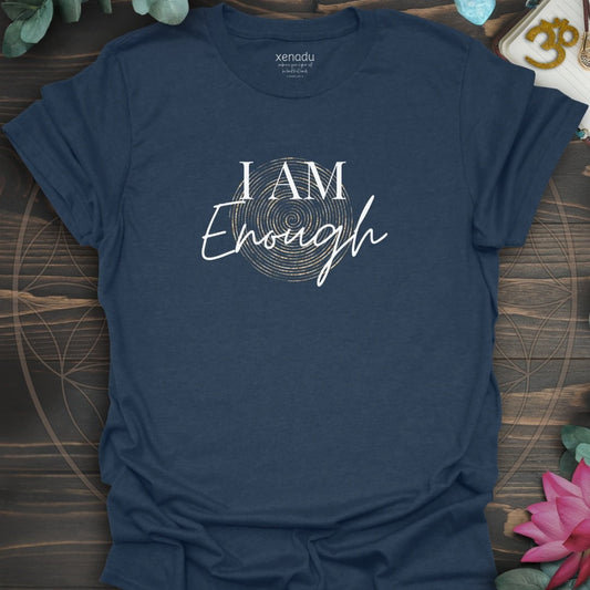 I Am Enough Tee Heather Navy T-Shirt