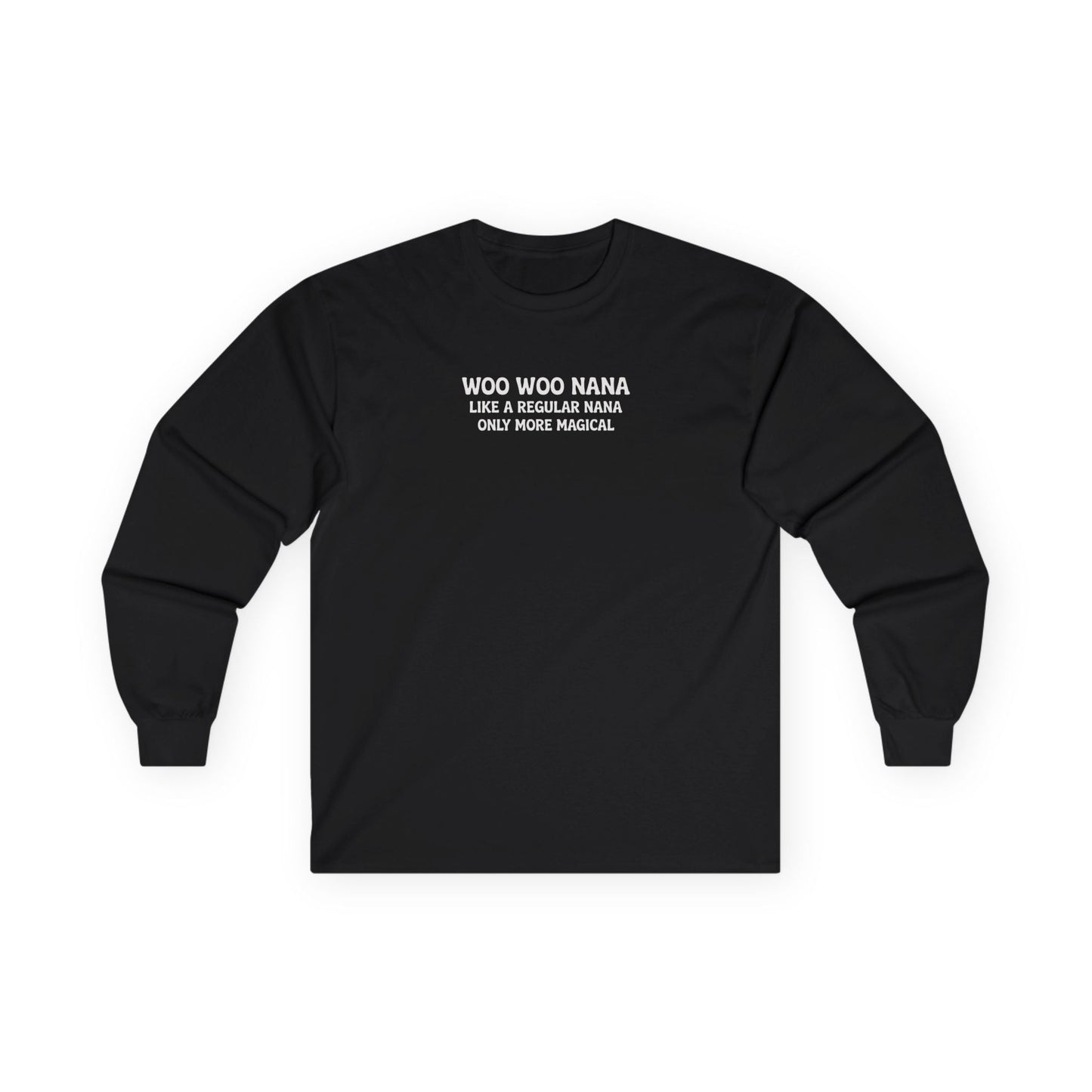 Woo Woo Nana Long Sleeve Tee Black Long-sleeve