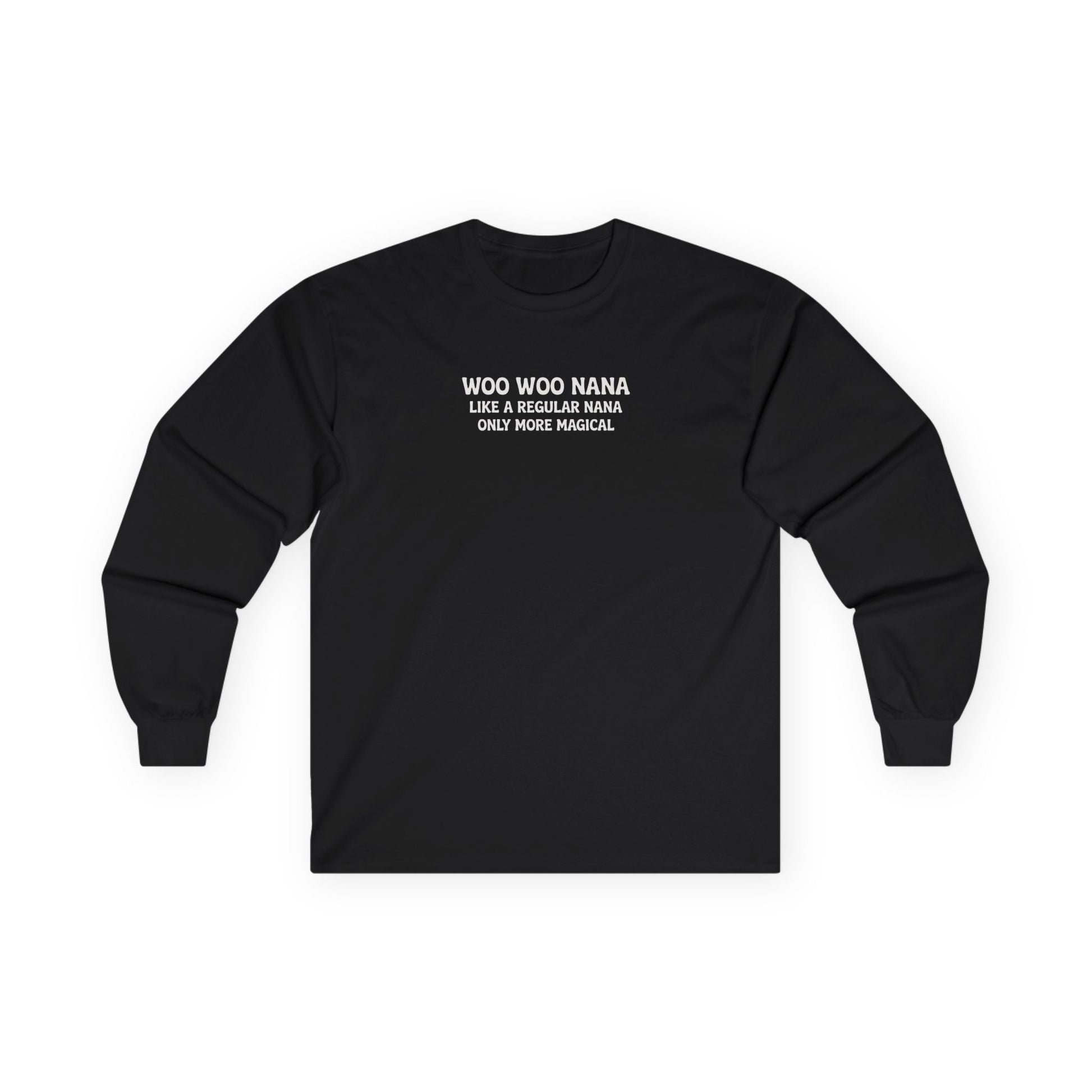Woo Woo Nana Long Sleeve Tee Black Long-sleeve