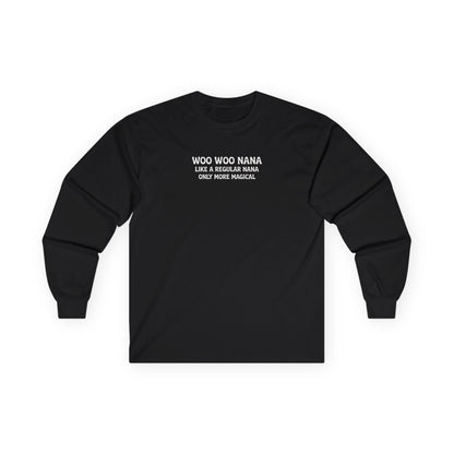 Woo Woo Nana Long Sleeve Tee Black Long-sleeve
