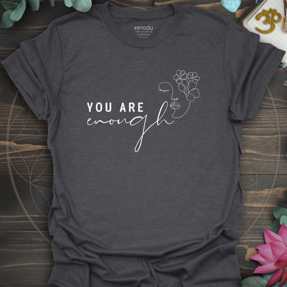 You Are Enough Tee Dark Heather Grey T-Shirt