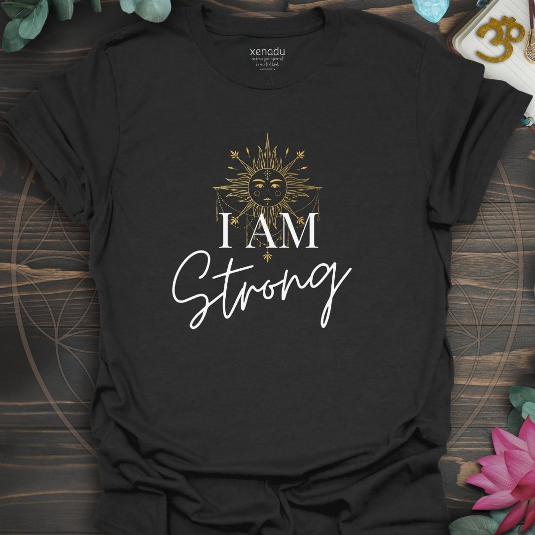 I Am Strong Tee Black T-Shirt