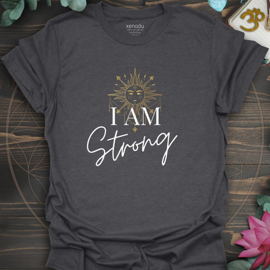 I Am Strong Tee Dark Heather Grey T-Shirt