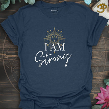 I Am Strong Tee Heather Navy T-Shirt