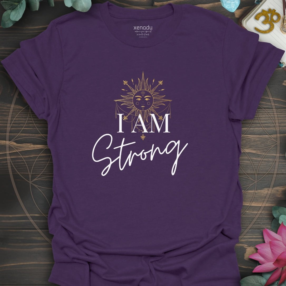 I Am Strong Tee Purple T-Shirt