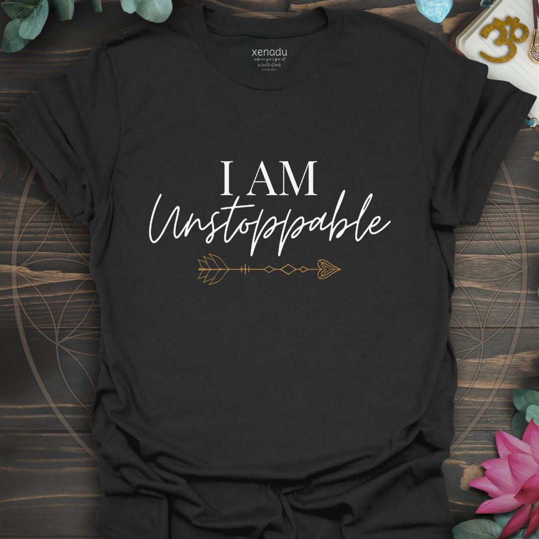 I Am Unstoppable Tee Black T-Shirt