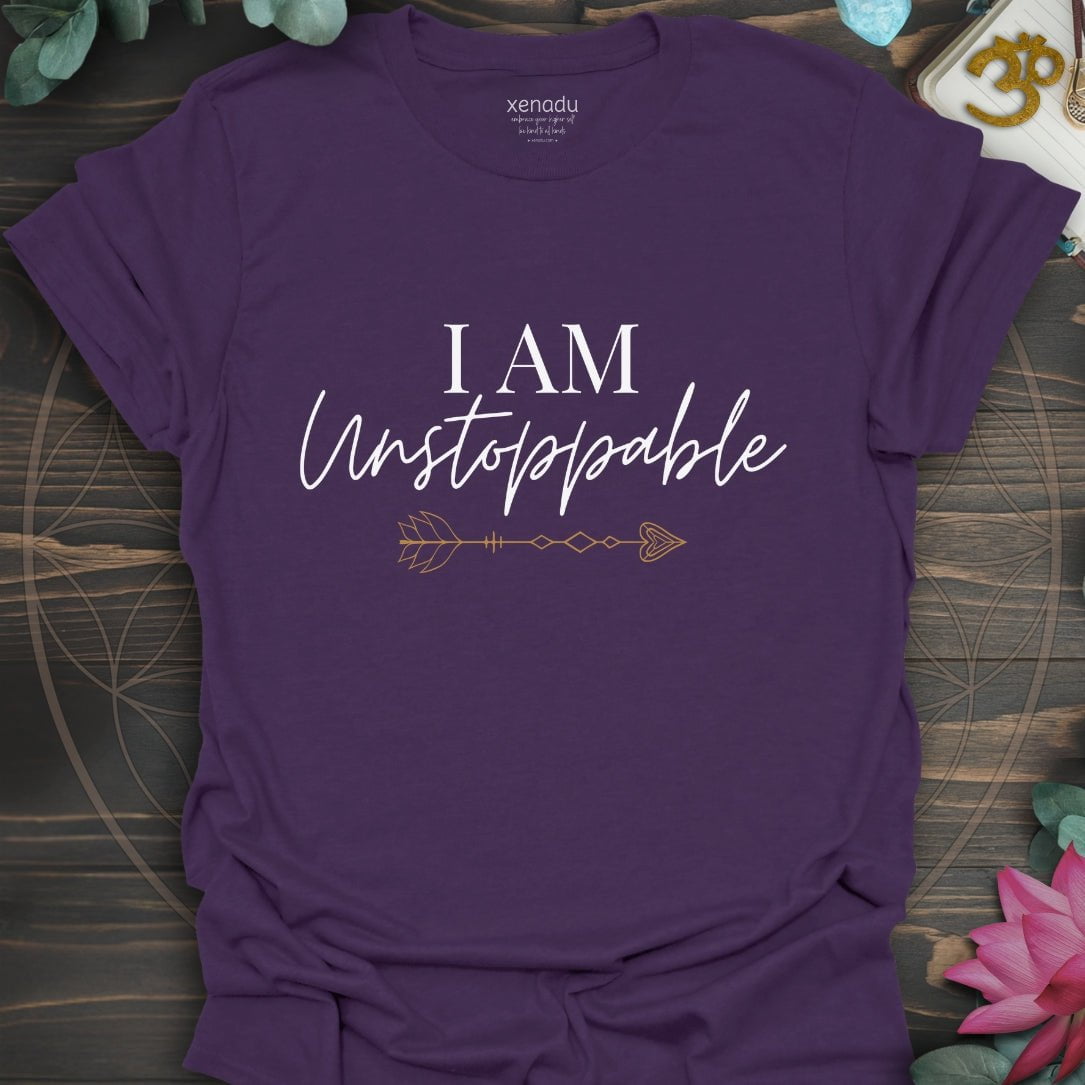 I Am Unstoppable Tee Purple T-Shirt