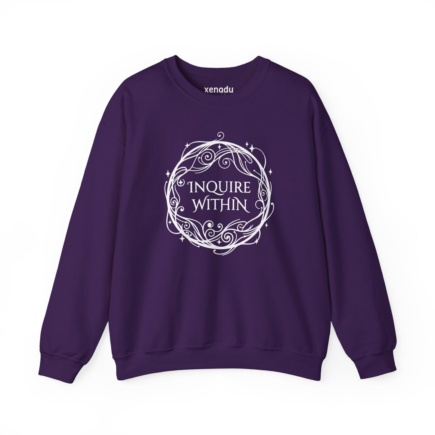 Inquire Within Sweatshirt Purple Sweatshirt