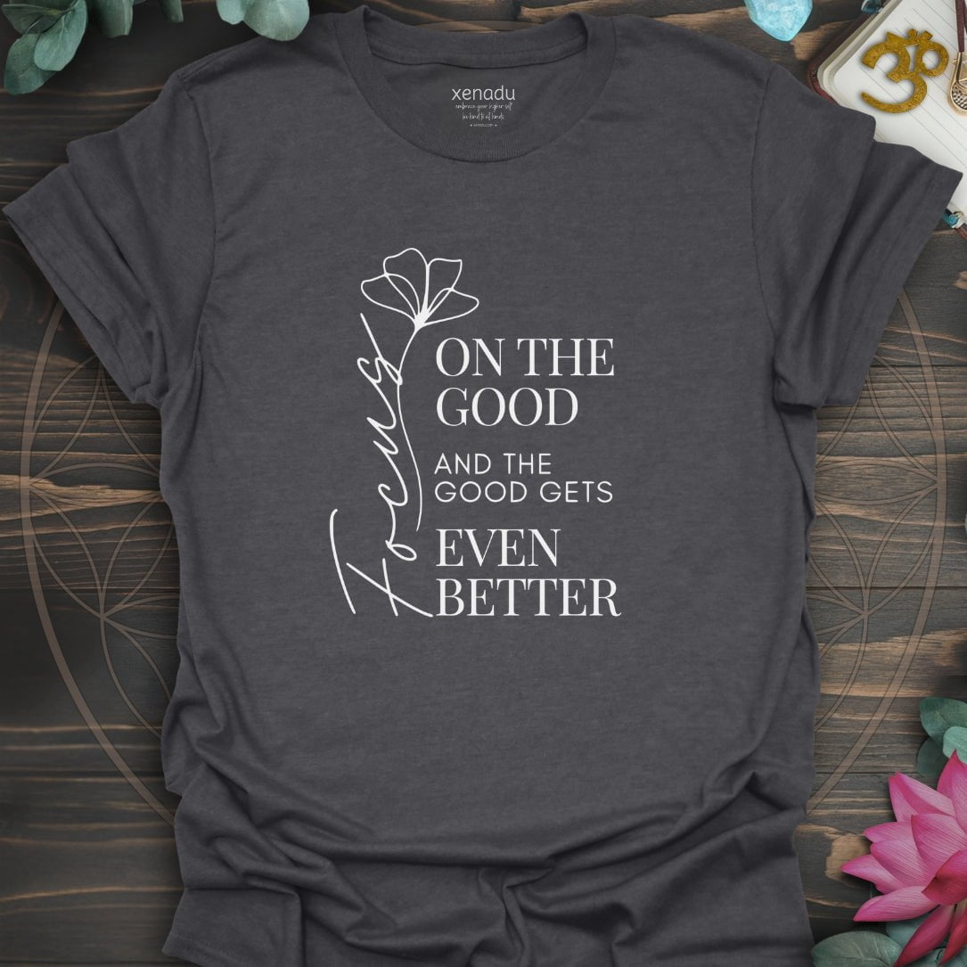 Focus on the Good Tee Dark Heather Grey T-Shirt