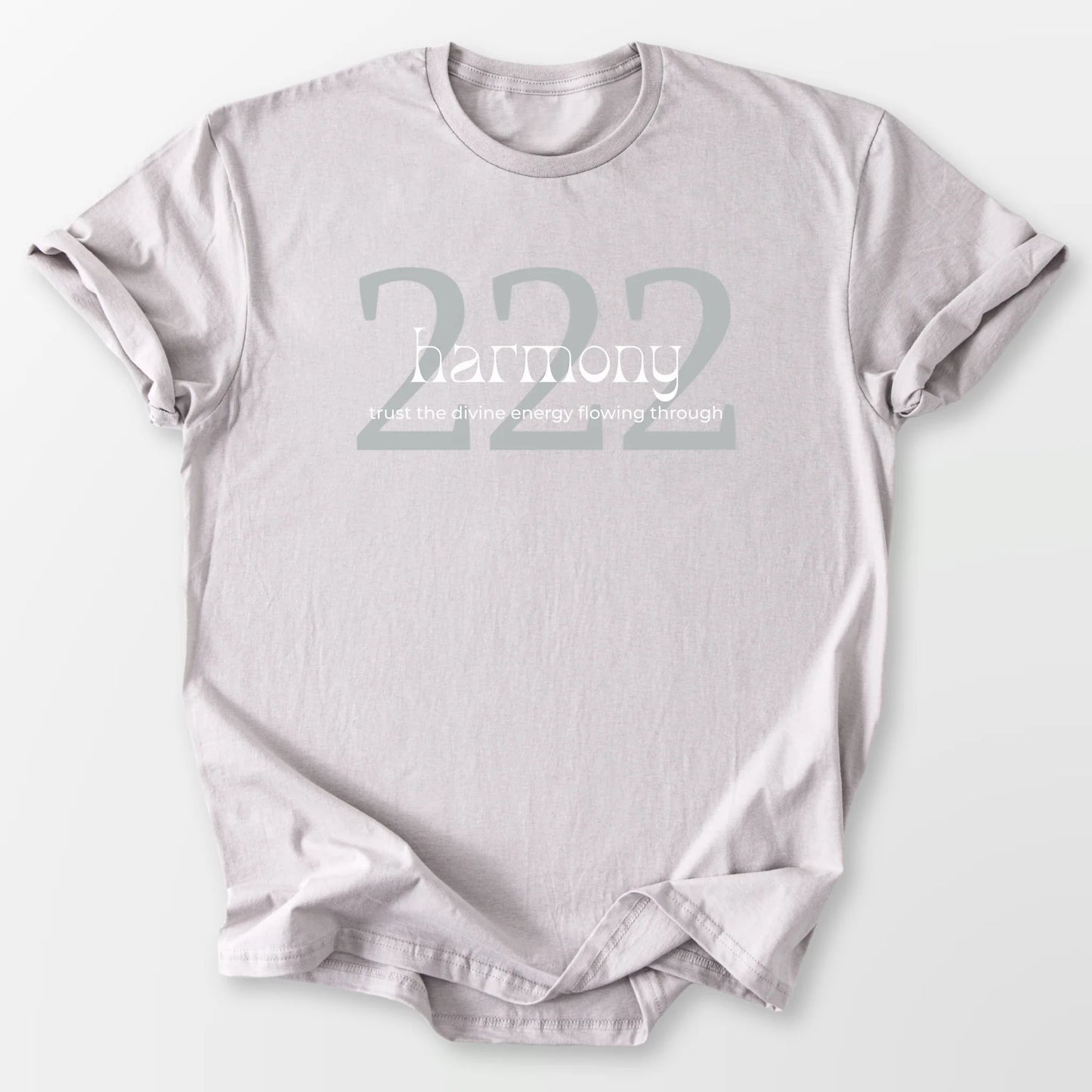 222 Angel Number Tee Ice Grey T-Shirt