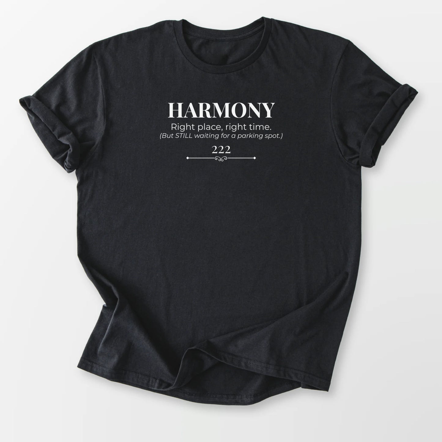 222 Harmony Tee Black T-Shirt