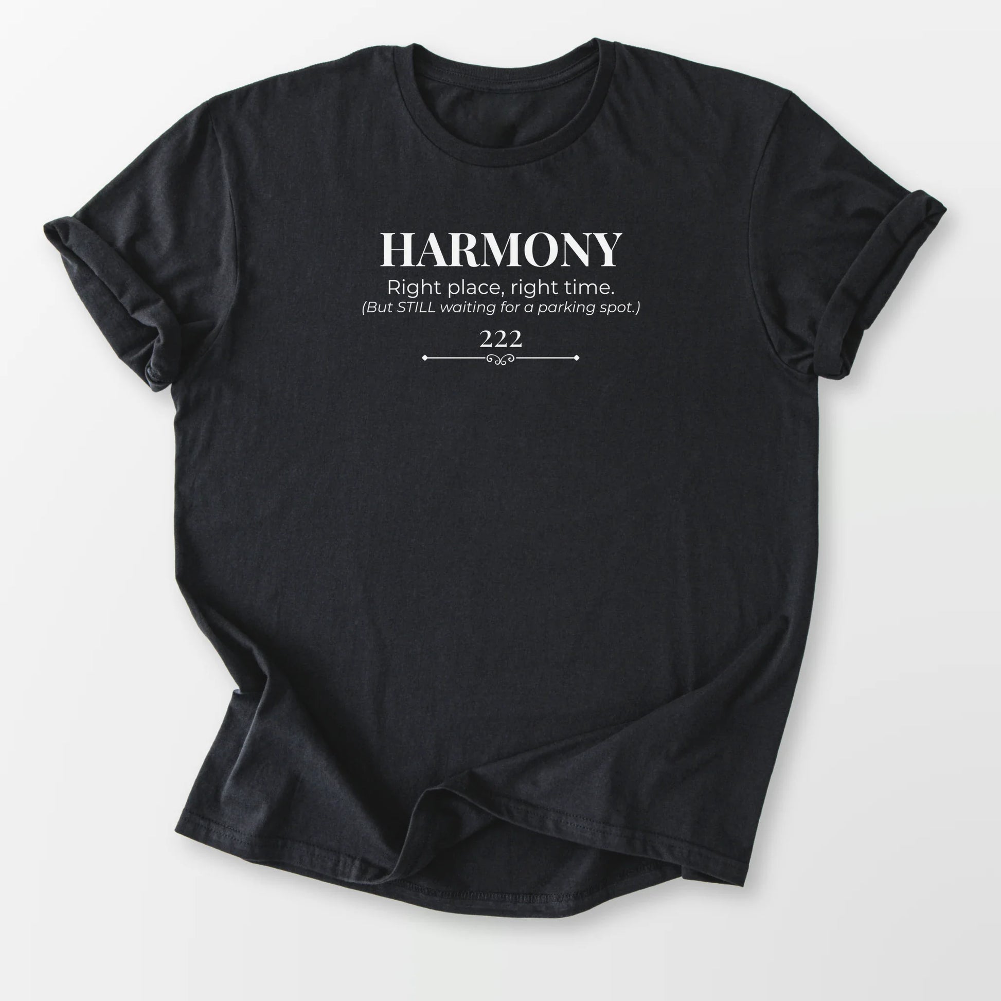 222 Harmony Tee Black T-Shirt