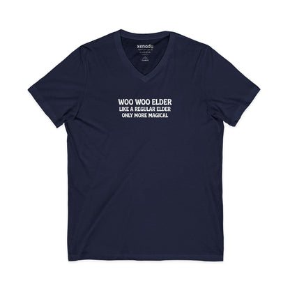 Woo Woo Elder V-Neck Navy V-neck