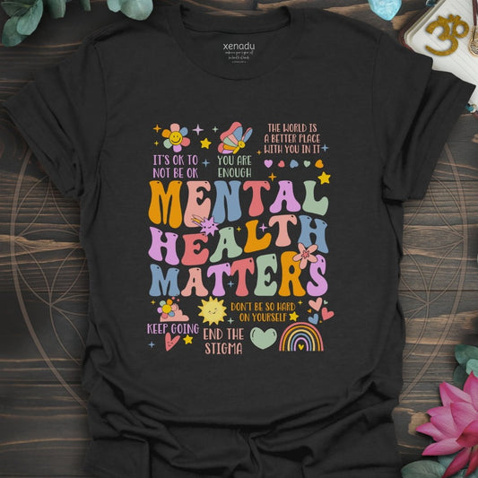 Mental Health Matters Tee Black T-Shirt