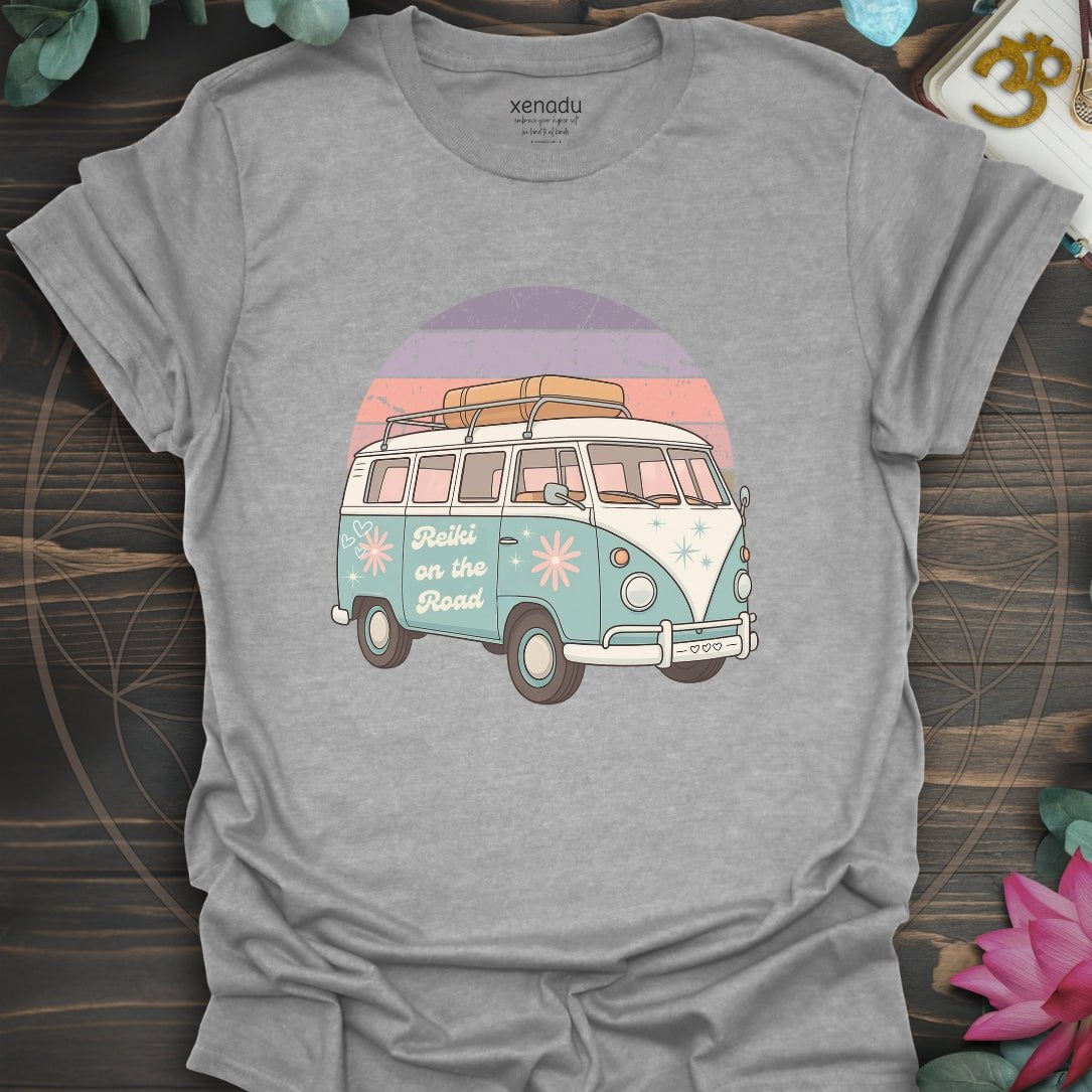 Reiki on the Road Tee Sport Grey T-Shirt