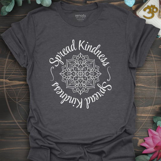Kindness Mandala Tee Dark Heather Grey T-Shirt