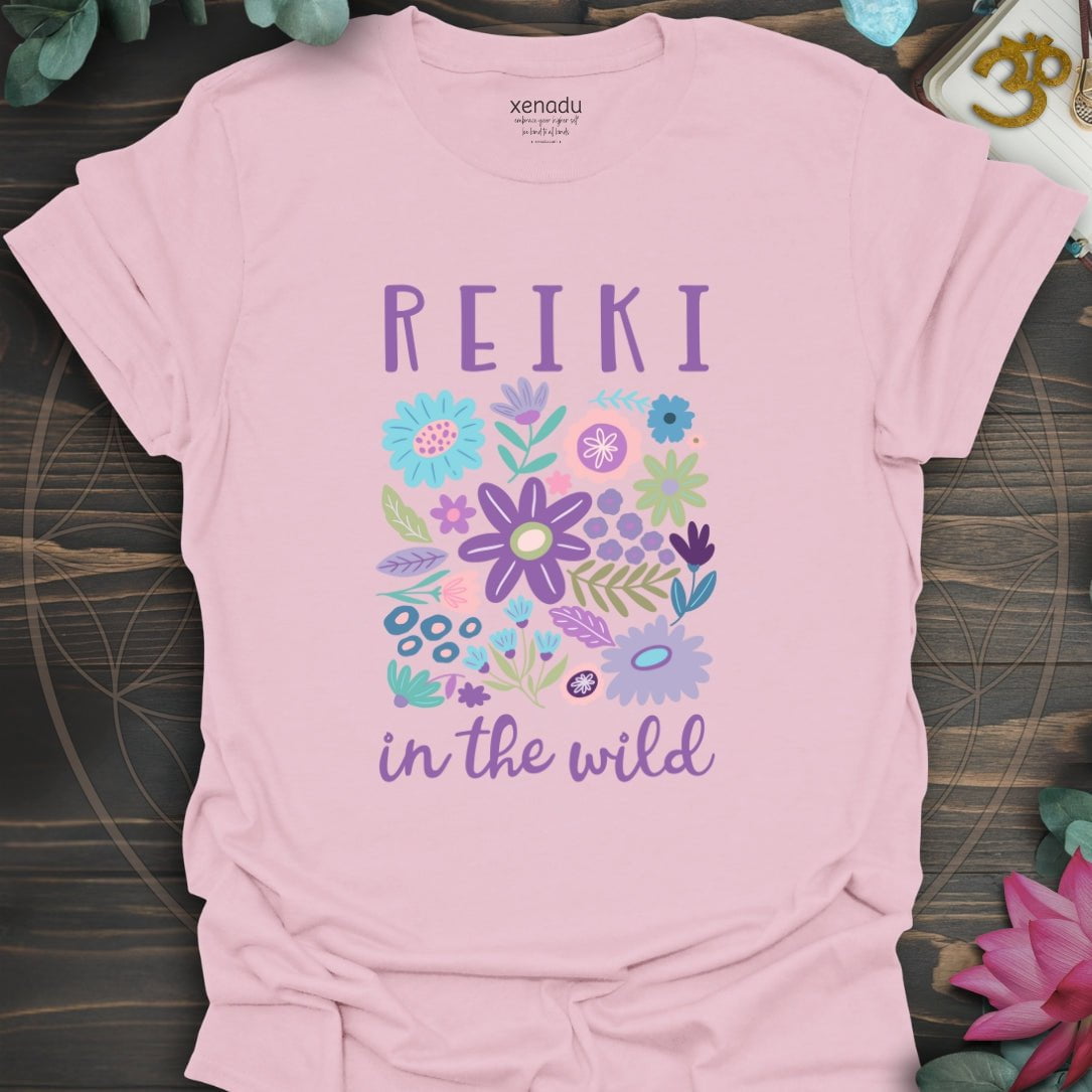 Reiki in the Wild Tee Light Pink T-Shirt