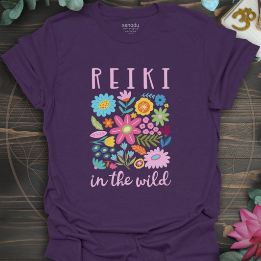 Reiki in the Wild Tee Purple T-Shirt