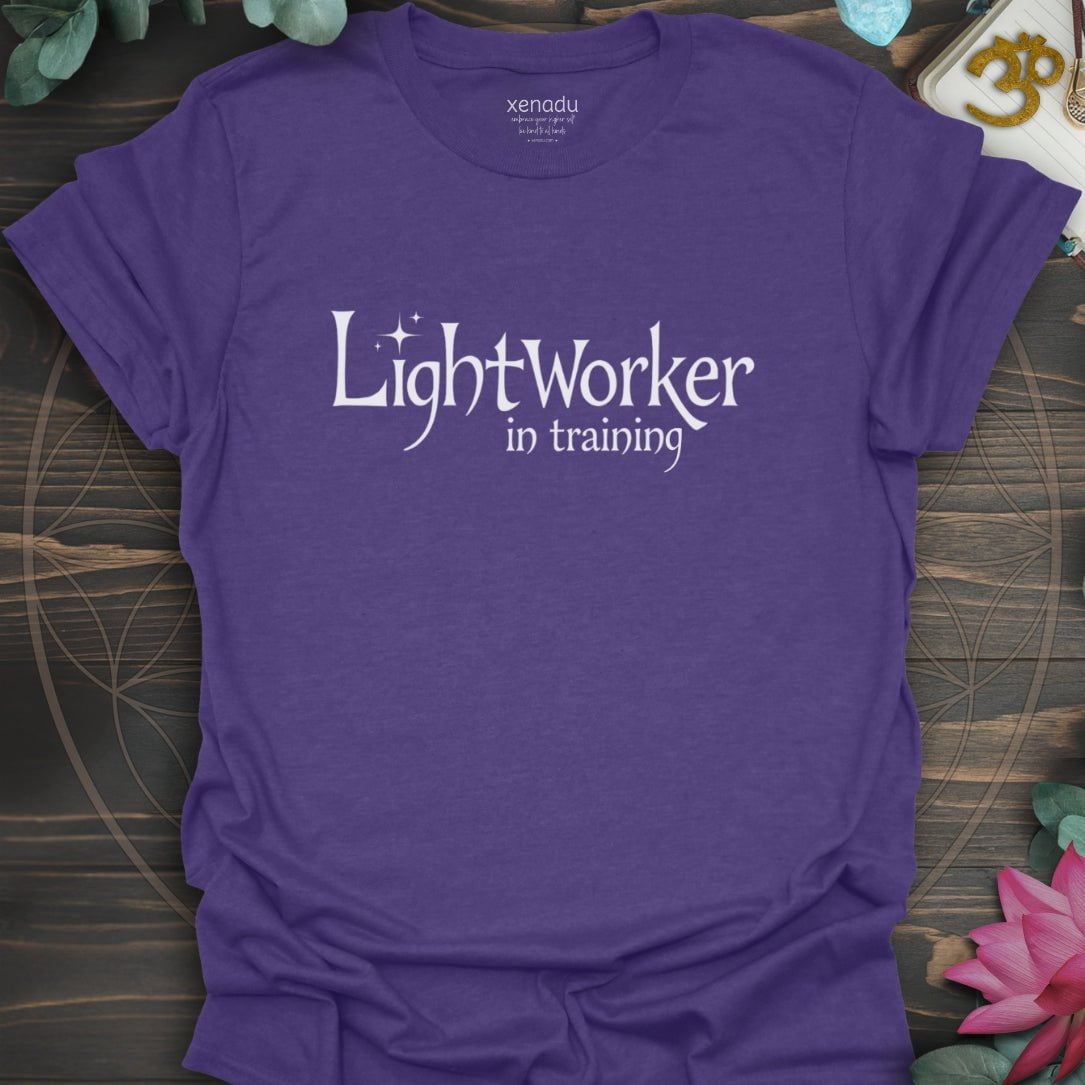 Lightworker in Training Tee Heather Purple T-Shirt
