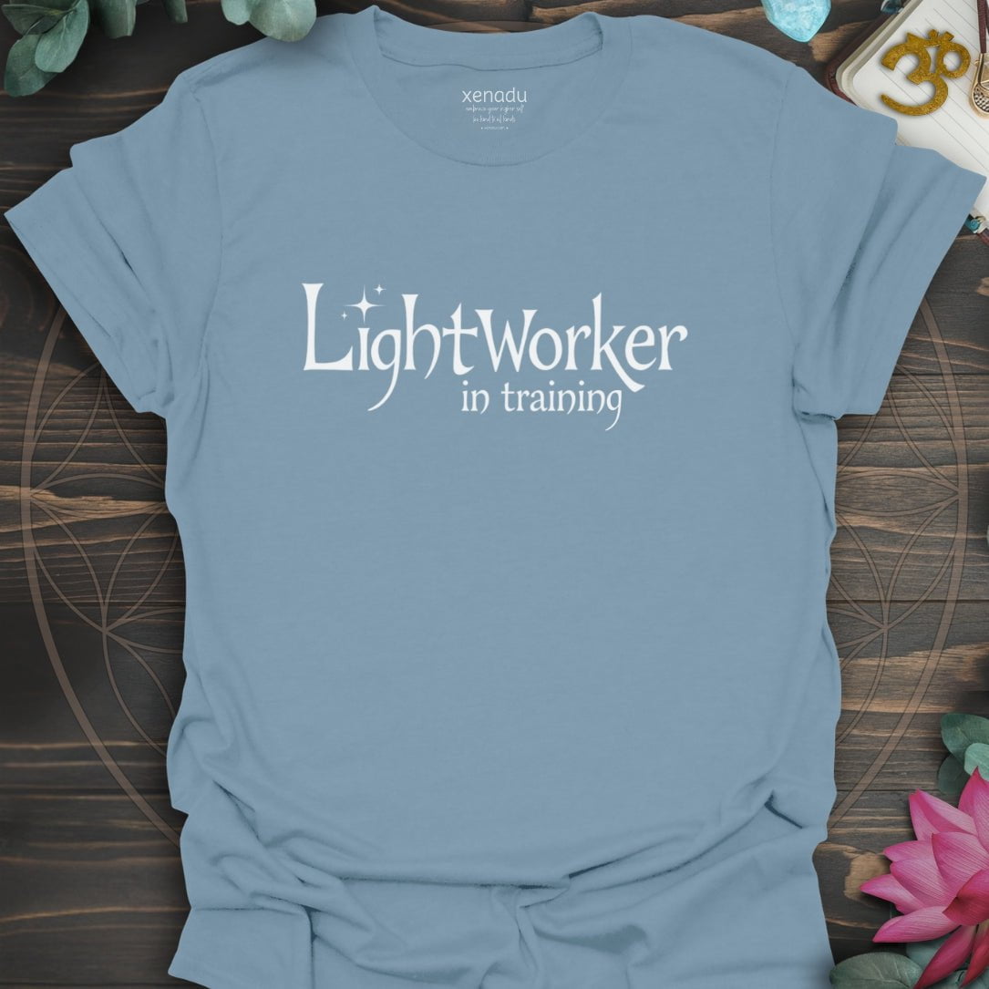 Lightworker in Training Tee Stone Blue T-Shirt