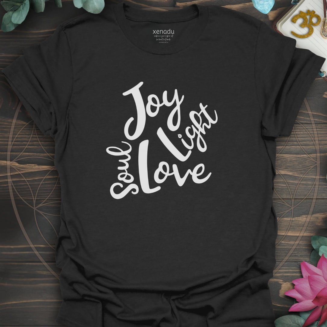 Soul Joy Love Light Tee Black T-Shirt