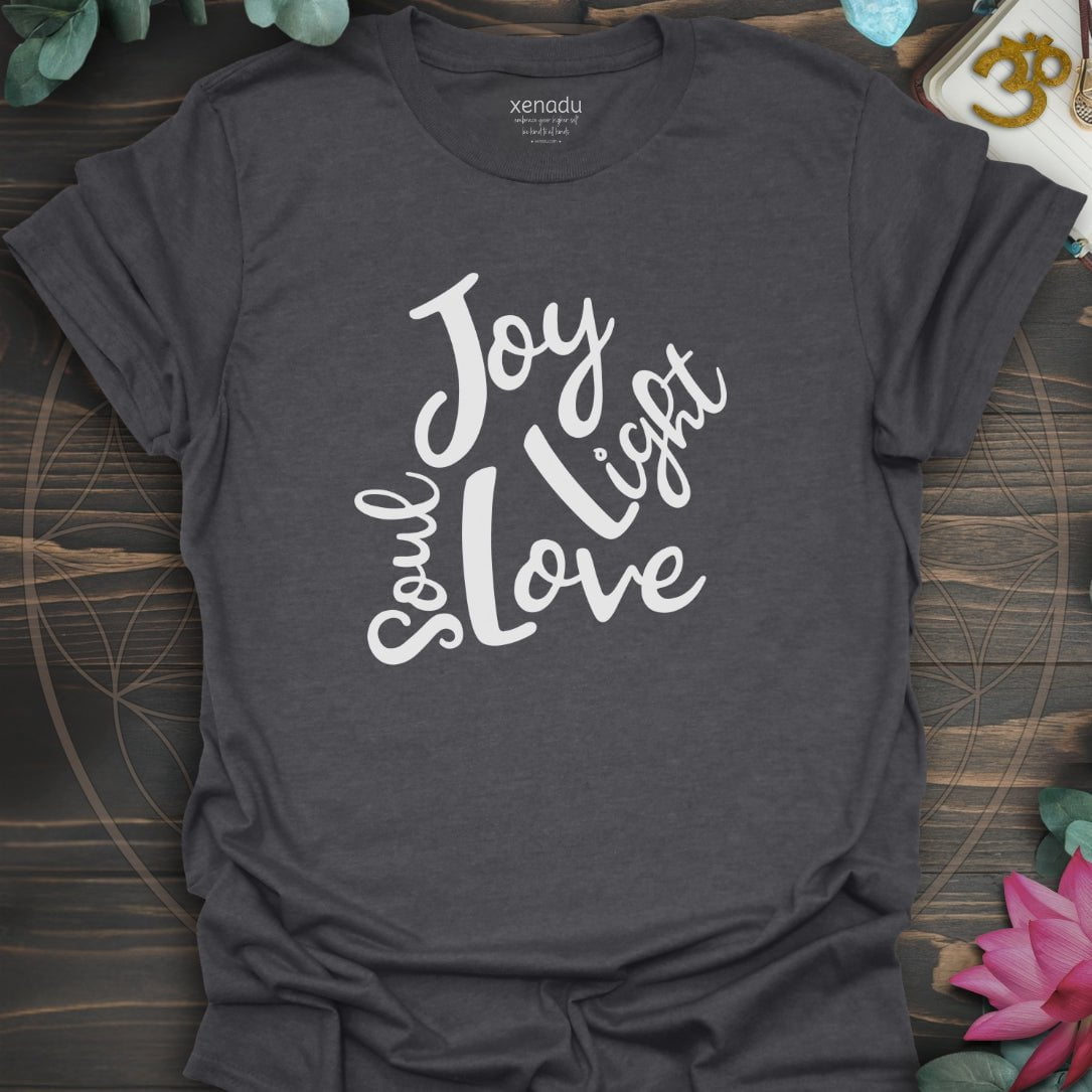 Soul Joy Love Light Tee Dark Heather Grey T-Shirt