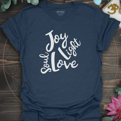 Soul Joy Love Light Tee Heather Navy T-Shirt