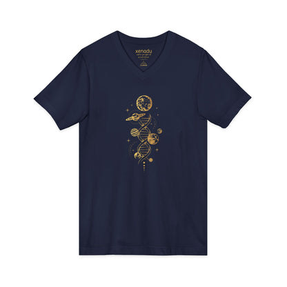 Cosmic DNA V-Neck Tee V-neck