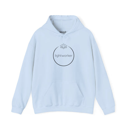 Lightworker Lotus Bloom Hoodie Light Blue Hoodie