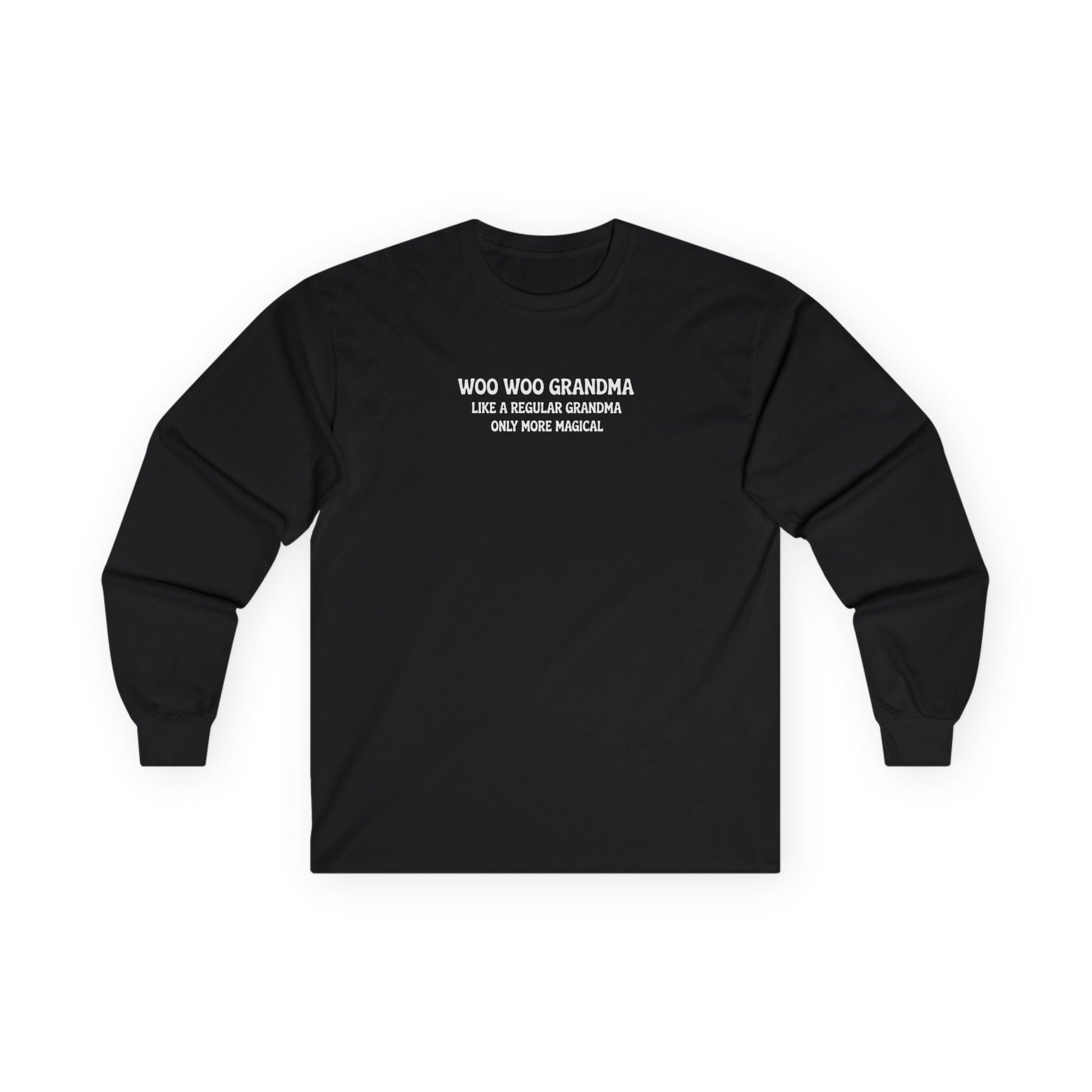 Woo Woo Grandma Long Sleeve Tee Black Long-sleeve