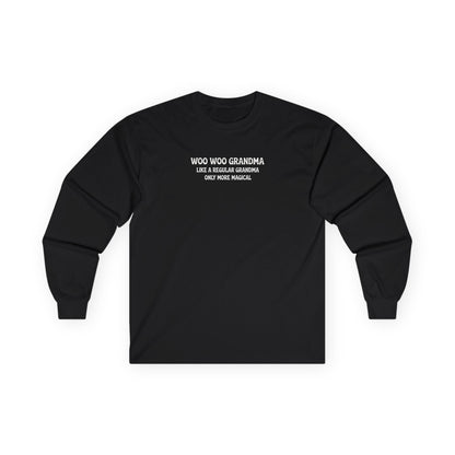 Woo Woo Grandma Long Sleeve Tee Black Long-sleeve