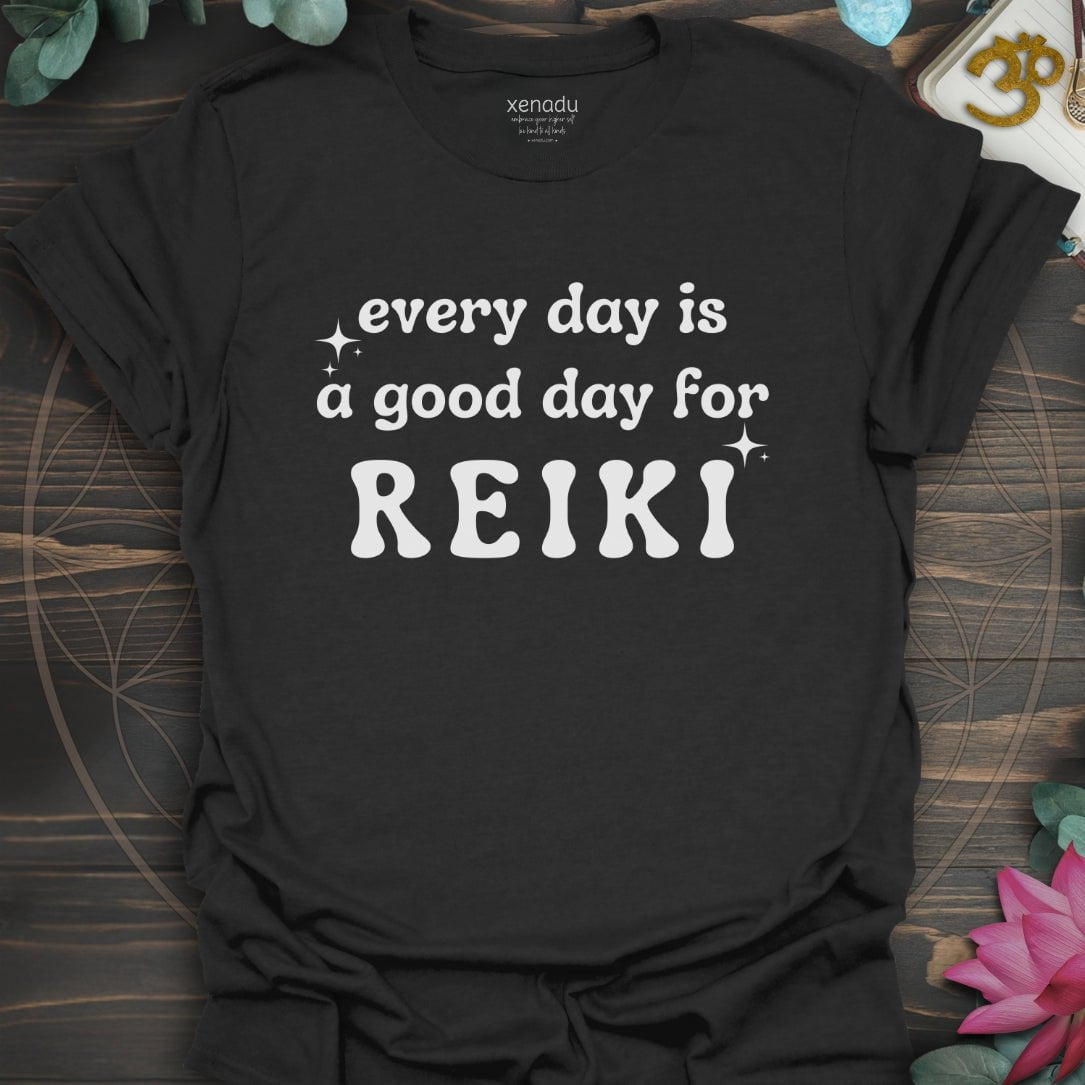 Every Day is For Reiki Tee Black T-Shirt