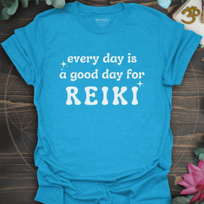 Every Day is For Reiki Tee Heather Sapphire T-Shirt