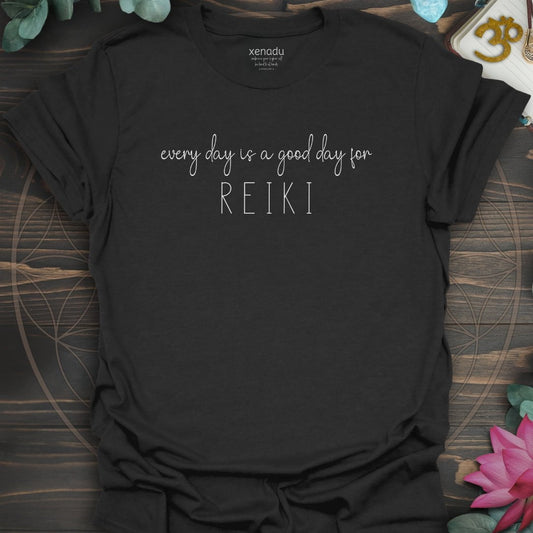 Reiki Every Day Tee Black T-Shirt