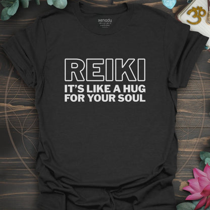 Reiki It's Like a Hug Tee Black T-Shirt